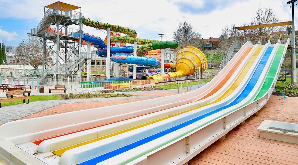 פארק מים בנוף הגליל. קרדיט: דוברות עיריית נוף הגליל