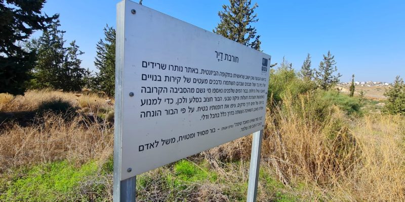מסלול שביל פרחי הבר – חורבת דייר ומצפור אילן יער ראש העין
