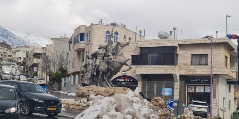 שלג במג'דל שאמס שלג במג'דל שאמס