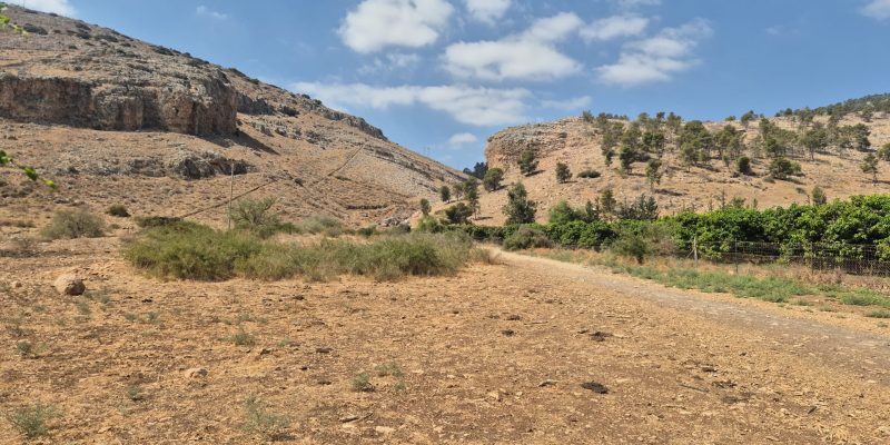 סוף מסלול בנחל יצפור בתחילת הסתיו