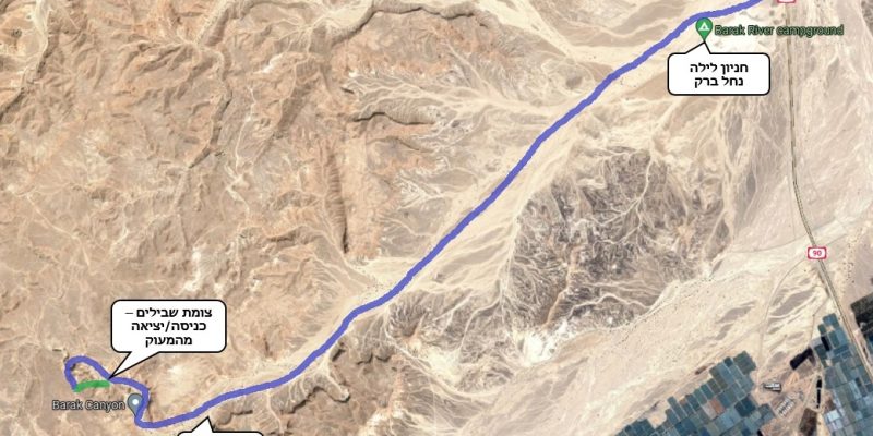 מפת נחל ברק